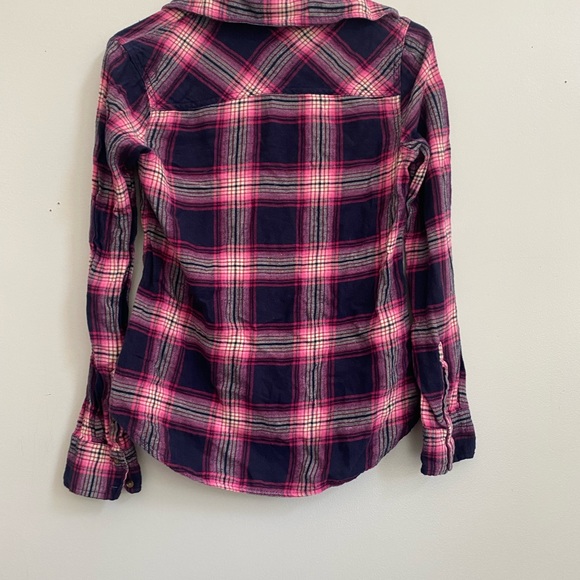 Pink and Navy Flannel - Picture 2 of 3
